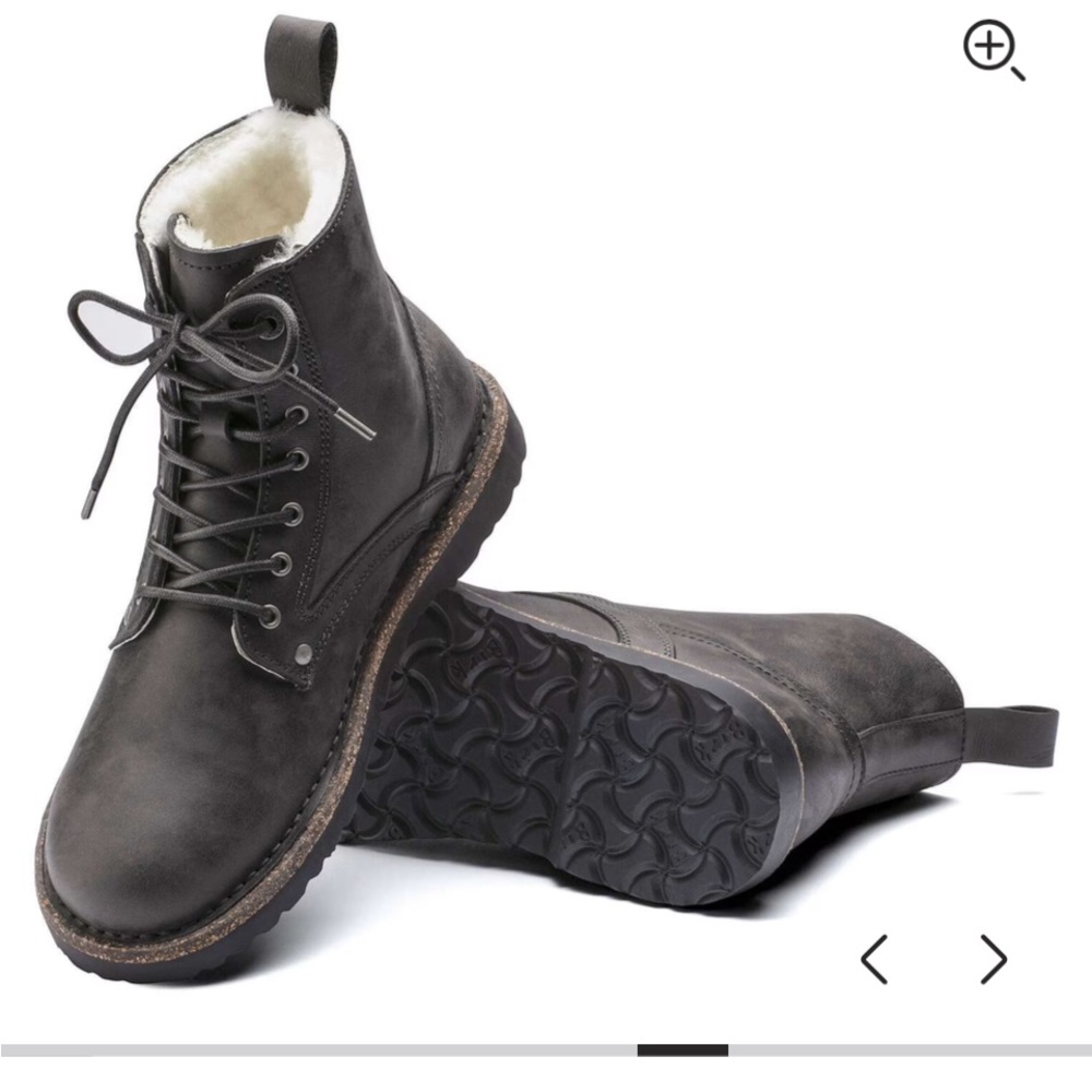 Birkenstock Bryson Shearling Graphite Ankle Boots - Picture 13 of 13